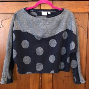 Postmark cropped sweatshirt Anthropologie